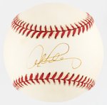 ALEX RODRIGUEZ SINGLE-SIGNED BASEBALL.