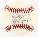 KEN GRIFFEY SR. & KEN GRIFFEY JR. (HOF) SIGNED BASEBALL.