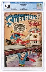 SUPERMAN #123 AUGUST 1958 CGC 4.0 VG.