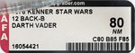 STAR WARS (1978) - DARTH VADER 12 BACK-B AFA 80 NM.