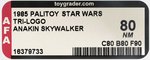 PALITOY STAR WARS: RETURN OF THE JEDI (1985) - ANAKIN SKYWALKER TRI-LOGO 70 BACK AFA 80 NM.