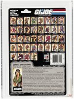 G.I. JOE (1985) - LADY JAYE SERIES 4/36 BACK AFA 90 NM+/MINT.