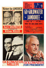 GOLDWATER FOUR SMALL CARDBOARD SIGNS.