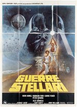 STAR WARS ITALIAN FOUR FOLIO ORIGINAL RELEASE MOVIE POSTER.