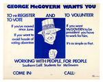 McGOVERN THREE POSTERS INCLUDING "SOUTHERN CALIFORNIA STUDENTS FOR McGOVERN."