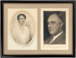 FRANKLIN & ELEANOR ROOSEVELT INSCRIBED AND SIGNED PHOTOS.