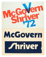 TOM EAGLETON FOR SENATOR SIGN PLUS SIX 1972 McGOVERN NAME SIGNS.