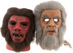 DON POST STUDIOS "UNIVERSAL STUDIOS MONSTERS" MR. HYDE & MAD DOCTOR LATEX MASK PAIR.