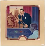 BIG BANDS: SENTIMENTAL GENTLEMAN - TOMMY DORSEY AND HIS ORCHESTRA LP COVER ORIGINAL ART BY RICHARD WALDREP.