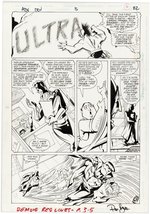 ADVENTURES IN THE DC UNIVERSE #5 COMIC BOOK PAGE ORIGINAL ART BY JOHN DELANEY.