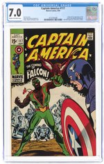 CAPTAIN AMERICA #117 SEPTEMBER 1969 CGC 7.0 FINE/VF (FIRST FALCON).