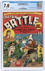 CAPTAIN BATTLE JR. #1 FALL 1943 CGC 7.0 FINE/VF.