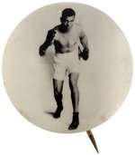 C. 1926 JACK DEMPSEY IN BOXING STANCE REAL PHOTO RARE BUTTON.