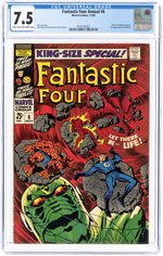 FANTASTIC FOUR ANNUAL #6 NOVEMBER 1968 CGC 7.5 VF- (BIRTH OF FRANKLIN RICHARDS & FIRST ANNIHILUS).