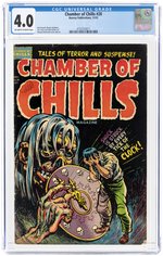 CHAMBER OF CHILLS #20 NOVEMBER 1953 CGC 4.0 VG.