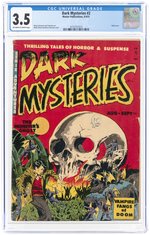 DARK MYSTERIES #2 AUGUST-SEPTEMBER 1951 CGC 3.5 VG-.