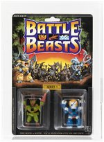 BATTLE BEASTS (1987) - DEER STALKER & PIRATE LION SERIES 1 AFA 80+ NM.