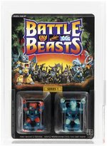 BATTLE BEASTS (1987) - WAR WEASEL & SIR SIRE HORSE SERIES 1 AFA 85 NM+.