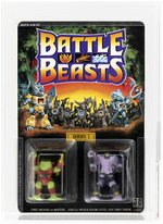 BATTLE BEASTS (1987) - HORNY TOAD & SLEDGEHAMMER ELEPHANT SERIES 1 AFA 80 NM.