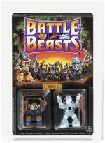 BATTLE BEASTS (1987) - KNIGHT OWL & PILLAGING POLAR BEAR SERIES 2 AFA 85 NM+.