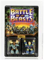 BATTLE BEASTS (1987) - MAJOR MOOSE & DELTA CHAMELEON SERIES 2 AFA 85 NM+.