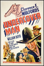 "UNDERCOVER MAN" WITH WILLIAM BOYD ONE-SHEET MOVIE POSTER LINEN BACKED.