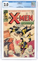 X-MEN #1 SEPTEMBER 1963 CGC 2.0 GOOD (FIRST X-MEN & MAGNETO).