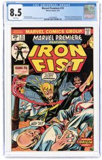 MARVEL PREMIERE #15 MAY 1974 CGC 8.5 VF+ (FIRST IRON FIST).