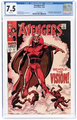 AVENGERS #57 OCTOBER 1968 CGC 7.5 VF- (FIRST SILVER AGE VISION).