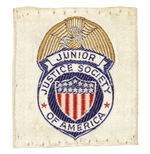 "JUNIOR JUSTICE SOCIETY OF AMERICA" FIRST PATCH.