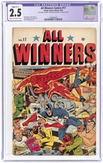 ALL WINNERS #17 WINTER 1945 CGC RESTORED 2.5 SLIGHT (C-1) GOOD+.