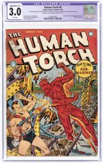 HUMAN TORCH #8 SUMMER 1942 CGC RESTORED 3.0 SLIGHT/MOD (C-2) G/VG.