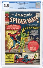 AMAZING SPIDER-MAN #9 FEBRUARY 1964 CGC 4.5 VG+ (FIRST ELECTRO).