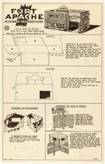 MARX ARCHIVES FILE COPY RIN TIN TIN AT FORT APACHE PLAYSET #3658 IN BOX.