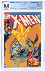 X-MEN #58 JULY 1969 CGC 8.0 VF (FIRST HAVOK IN COSTUME).