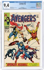 AVENGERS #58 NOVEMBER 1968 CGC 9.4 NM.