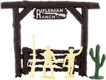 MARX ARCHIVES FILE COPY THE RIFLEMAN RANCH PLAYSET #3997-98 IN BOX.