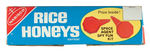 "NABISCO RICE HONEYS/SECRET AGENT SPY FUN KIT" CEREAL BOX WITH PREMIUMS.