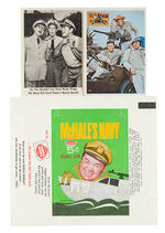 "McHALE'S NAVY/RAT PATROL" GUM CARD SETS PLUS WRAPPER.