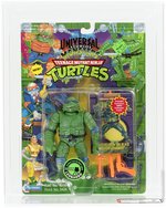 UNIVERSAL STUDIOS MONSTERS TEENAGE MUTANT NINJA TURTLES (1994) - CREATURE FROM THE BLACK LAGOON LEONARDO AFA 80 NM (ORANGE ACCESSORIES & CARD).