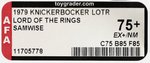 KNICKERBOCKER THE LORD OF THE RINGS (1979) - SAMWISE AFA 75+ EX/NM.