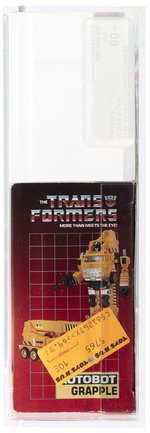 TRANSFORMERS (1985) SERIES 2 CAR - GRAPPLE AFA 80+ NM.