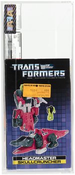 TRANSFORMERS (1987) SERIES 4 HEADMASTER - SKULLCRUNCHER AFA 85+ NM+.