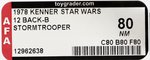 STAR WARS (1978) - STORMTROOPER 12 BACK-B AFA 80 NM.