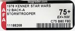 STAR WARS (1978) - STORMTROOPER 12 BACK-A AFA 75+ EX+/NM.