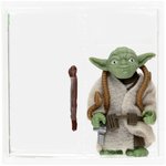 STAR WARS: THE EMPIRE STRIKES BACK (1980) - LOOSE ACTION FIGURE/HK YODA AFA 90 NM+/MINT (BROWN SNAKE/DARK GREEN SKIN).