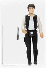 STAR WARS (1977) - LOOSE ACTION FIGURE HAN SOLO AFA UNCIRCULATED U85 NM+ (LARGE HEAD).