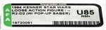 STAR WARS: THE POWER OF THE FORCE (1985) - LOOSE ACTION FIGURE R2-D2 POP-UP LIGHTSABER AFA UNCIRCULATED U85 NM+.