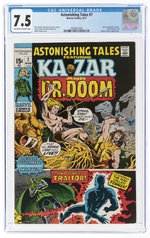 ASTONISHING TALES #7 AUGUST 1971 CGC 7.5 VF-.