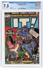 ASTONISHING TALES #21 DECEMBER 1973 CGC 7.5 VF-.